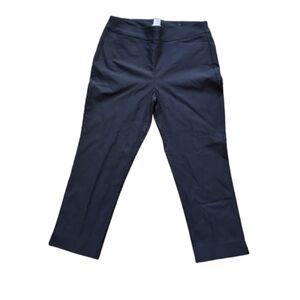 NEW Chico’s Brigitte Slim Pull-On Crop Pants Black Size 1.5 ( 10)